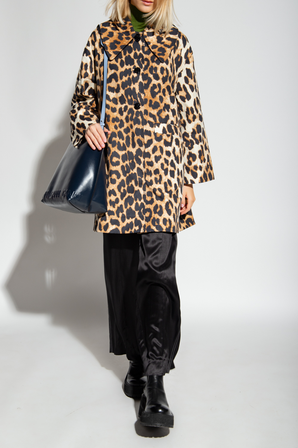 Ganni Leopard print jacket | Women's Clothing | Vitkac